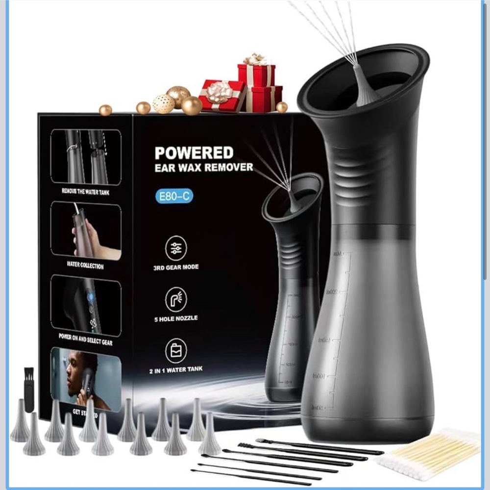 Black Powered Ear Wax Remover